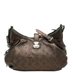 ルイ ヴィトン モノグラム マヒナL M95766 モルドレ ブラウン レザー レディース LOUIS VUITTON【1-0243522】