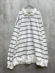 The Fox Collection ザ フォックス コレクション ハーフジップ シャツ sizeL/白  ◇■メンズ