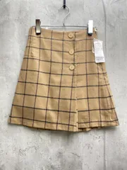 新品 MAJESTIC LEGON マジェスティックレゴン ラップ風ミニスカパン スカート sizeM/茶 ◇■レディース