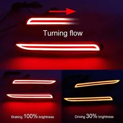 多機能♪ オープニング♪ シーケンシャル♪ LED リフレクター ムーヴカスタム カスタムX カスタムRS Xターボ ハイパー リミテッド SA b13952