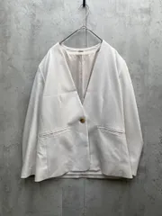 ROPE ロペ ノーカラー ジャケット size40/ベージュ ◇■レディース