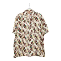 グッチ × ザ ノースフェイス THE NORTH FACE オープンカラーシャツ アロハシャツ サイズ50 654766 ベージュ ブラウン シルク メンズ GUCCI【228-45924】のサムネイル