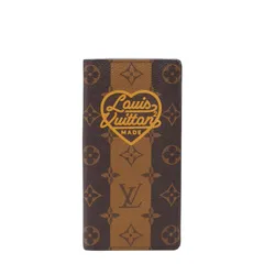ルイ ヴィトン ×ヴァージルアブロー×NIGO ポルトフォイユ プラザ M81008 ブラウン PVC レディース LOUIS VUITTON【228-46018】