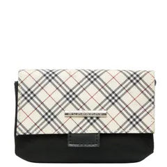 バーバリー ノバチェック ポーチ 小物入れ ベージュ ブラック キャンバス ナイロン レディース BURBERRY【1-0246165】