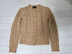 ケーブルニットカーディガン ジーンベージュ 新品