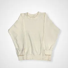 久米繊維 / クルーネックスウェット オフホワイト 参考定価：8,500程度 SIZE：L程度