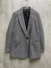 ZARA ザラ 8372/342/084 長袖 チェック マルチ ジャケット sizeUSA 02/白ｘ黒 ◇■レディース