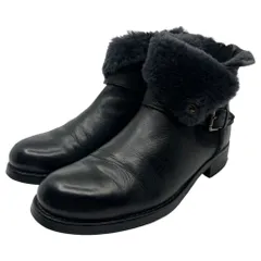 ALBERTO FERMANI (アルベルトフェルマーニ) shearling short boots ムートン ショート ブーツ JBW30022 37(23.5-24.0cm程度) ブラック 参考定価60,500円(税込)のサムネイル