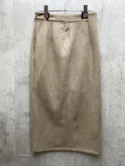 ZARA ザラ スエード調 ロング タイト スカート sizeS/ベージュ ◇■レディース