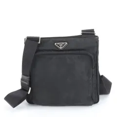 美品 プラダ テスート ナイロン 三角ロゴ レザー ショルダーバッグ 斜め掛け メッセンジャー ビジネス 通勤 メンズ RRE DL27-2【中古】
