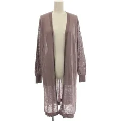 セオリーリュクス theory luxe カーディガン リネン混 ニット 長袖 38 紫 パープル /☆G