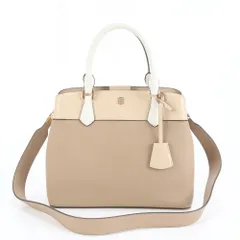 極美品 トリーバーチ ロビンソン トリプル コンパートメント トート バッグ レザー 2WAY 斜め掛け ショルダー レディース EEE DL41-6【中古】