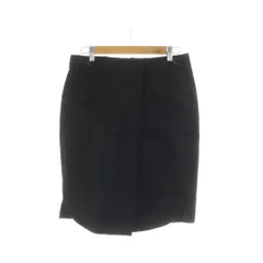 ポロ ラルフローレン POLO RALPH LAUREN タイトスカート ひざ丈 4 黒 ブラック /RR