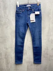新品 TOMMY HILFIGER トミーヒルフィガー キッズ ダークウォッシュジーンズ スキニー デニムパンツ size128/青 ■■レディース