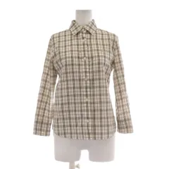 バーバリー BURBERRY シャツ 5 白 マルチカラー チェック柄 レギュラーカラー 長袖 /AU