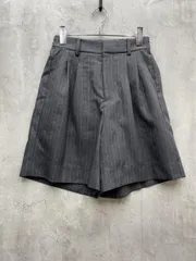 新品 センスオブプレイス アーバンリサーチ ウールライクバミューダパンツ ショート パンツ sizeM/グレーxオフホワイト ■◆レディース