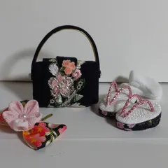 リカちゃん着物草履　足袋　バック　髪飾り