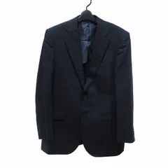 リーガル REGAL テーラードジャケット ブレザー フォーマル ウール 2B 紺 ネイビー 約M