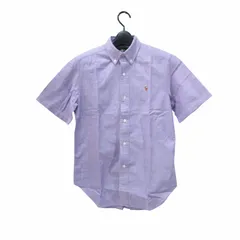 ラルフローレン RALPH LAUREN ボタンダウンシャツ BDシャツ ロゴ刺繍 紫 パープル 5 約110cm
