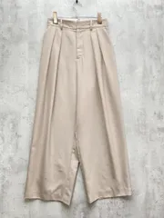 BEAUTY & YOUTH ビューティ&ユース ユナイテッドアローズ ツイル タックワイド パンツ sizeM/ベージュ ■◆レディース
