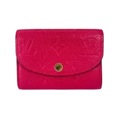 美品 LOUIS VUITTON ルイ・ヴィトン ポルトモネロザリ M81521 二つ折り財布 モノグラムアンプラント ピンク レディース【中古】【送料無料】