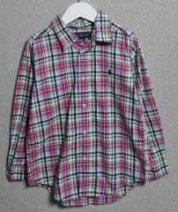 キッズ) 6T) ポロラルフローレン シャツ チェック柄