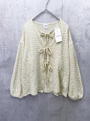 新品 coen コーエン ポコポコリボン カーディガン sizeM/クリーム ■◇レディース