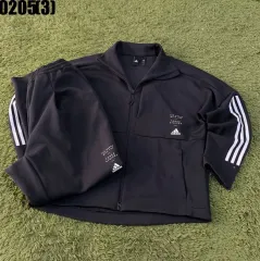 アディダス 3本線 トレーニングウェア セット ブラックXL 0205