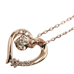 カナルヨンドシー ハート モチーフ ペンダントネックレス K10PG ピンクゴールド レディース canal4℃【1-0241222】