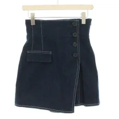 スナイデル SNIDEL ハイウエストキュロットショートパンツ 1 紺 ネイビー SWFP222121 /YT