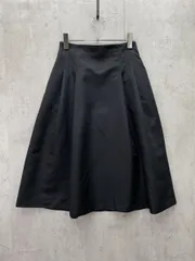 MICHEL KLEIN ミッシェルクラン ロング フレア スカート size38/黒 ■◇レディース