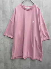 ユーエスポロアッスン MONO-MART 別注ワンポイント刺繍 ビッグシルエットカットソー 半袖 Tシャツ sizeL/ピンク ■◆メンズ