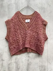 jouetie ジュエティ ニット ベスト sizeM/赤 ■◇レディース