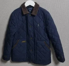 キッズ) 6T) ポロ ラルフ ローレン ネイビー キルティングジャケット