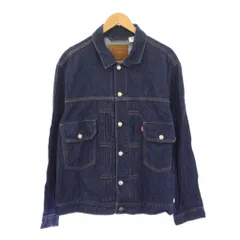 リーバイスプレミアム Levis PReMIUM CONTEMPORARY TYPE 2 トラッカージャケット デニム Gジャン ジージャン アウター ショート丈 L 紺 ネイビー /BB