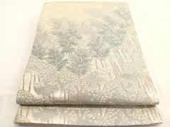 袋帯（未使用・新品） 正絹袋帯) 新品商品 リサイクル 袋帯 未使用品 扇面未使用品