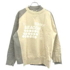 kolor BEACON カラー ビーコン 20AW スウェットトレーナー 20WBM-T02234 グレー×アイボリー 1のサムネイル