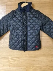 バーバリー キッズ キルティング ジャケット ブラック