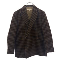 BEAUTY&YOUTH UNITED ARROWS ビューティアンドユース ユナイテッドアローズ ガンクラブチェックダブルジャケット 1622-144-0394 ブラウン M