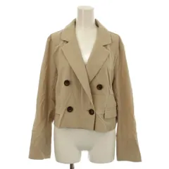 フリーズマート Free's Mart テーラードジャケット 上着 M ベージュ ダブルブレスト テーラードカラー 長袖 /LP ■GY58