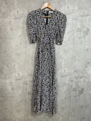 FRAY I.D フレイアイディー カシュクールフラワーワンピース Aライン ワンピース size0/黒×ベビーピンク ■◆ レディース