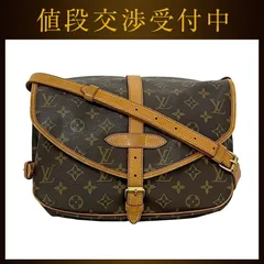 ルイ ヴィトン ショルダーバッグ ソミュール30 ブラウン モノグラム