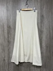 Des Pres デプレ トゥモローランド 日本製 ニット コンビネーション マーメイドロング フレア スカート size38/白 ◆■◎レディース