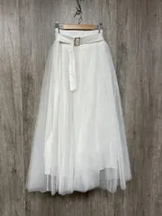 ＲＥＳＥＸＸＹ リゼクシー ボリュームチュール ロング スカート sizeF/白 ■◇ レディース