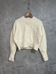 ADAM ET ROPE' アダムエロペ ウールカシミヤＶネックプルオーバー ニット セーター sizeF/アイボリー ◆■ レディース