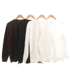 ユニクロ UNIQLO U 25年 エアリズムコットンクルーネックTシャツ 4点セット まとめ 長袖 L ホワイト ブラック ブラウン /UO