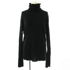 ドゥーズィエムクラス DEUXIEME CLASSE rib タートルニット カットソー ウール ブラック /DO ■OS