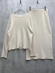 MODE ROBE モードローブ ニット 長袖セーター スカート セットアップ sizeF/アイボリー ■◇レディース