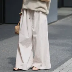 JOURNAL STANDARD relume (ジャーナルスタンダードレリューム) ■■ ①② 25030462609110 リネンコットンワイドギャザーパンツ レディース ベージュ 38