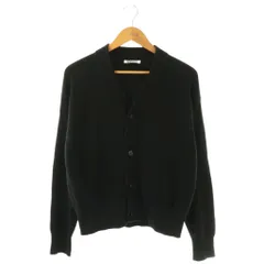 オーラリー AURALEE A23SC01TR SUPER HARD TWIST RIB KNIT CARDIGAN カーディガン 長袖 ニット コットン 3 黒 /NR ■OSのサムネイル